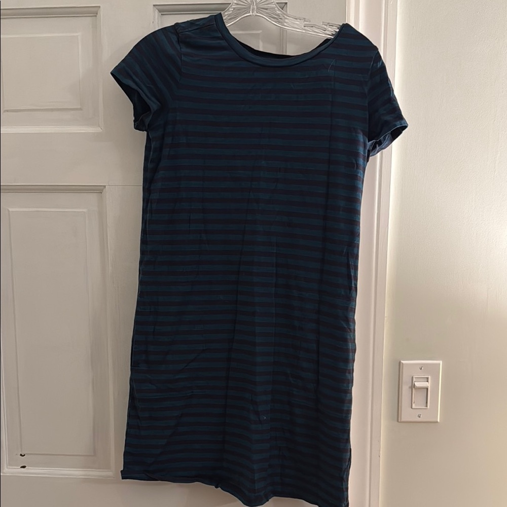 Toad&Co Blue and White Sheath Mini Dress